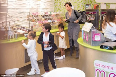 Kris Jenner and her grandkids step out for frozen yogurt looking like a million bucks