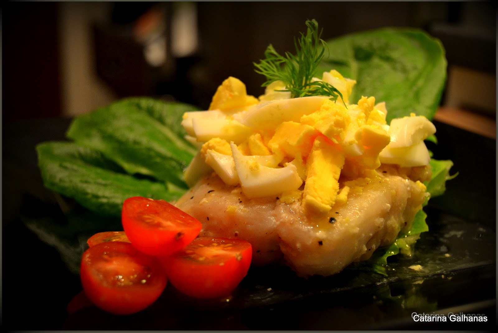 What´s cooking FRIED COD WITH MELTED BUTTER AND EGGS