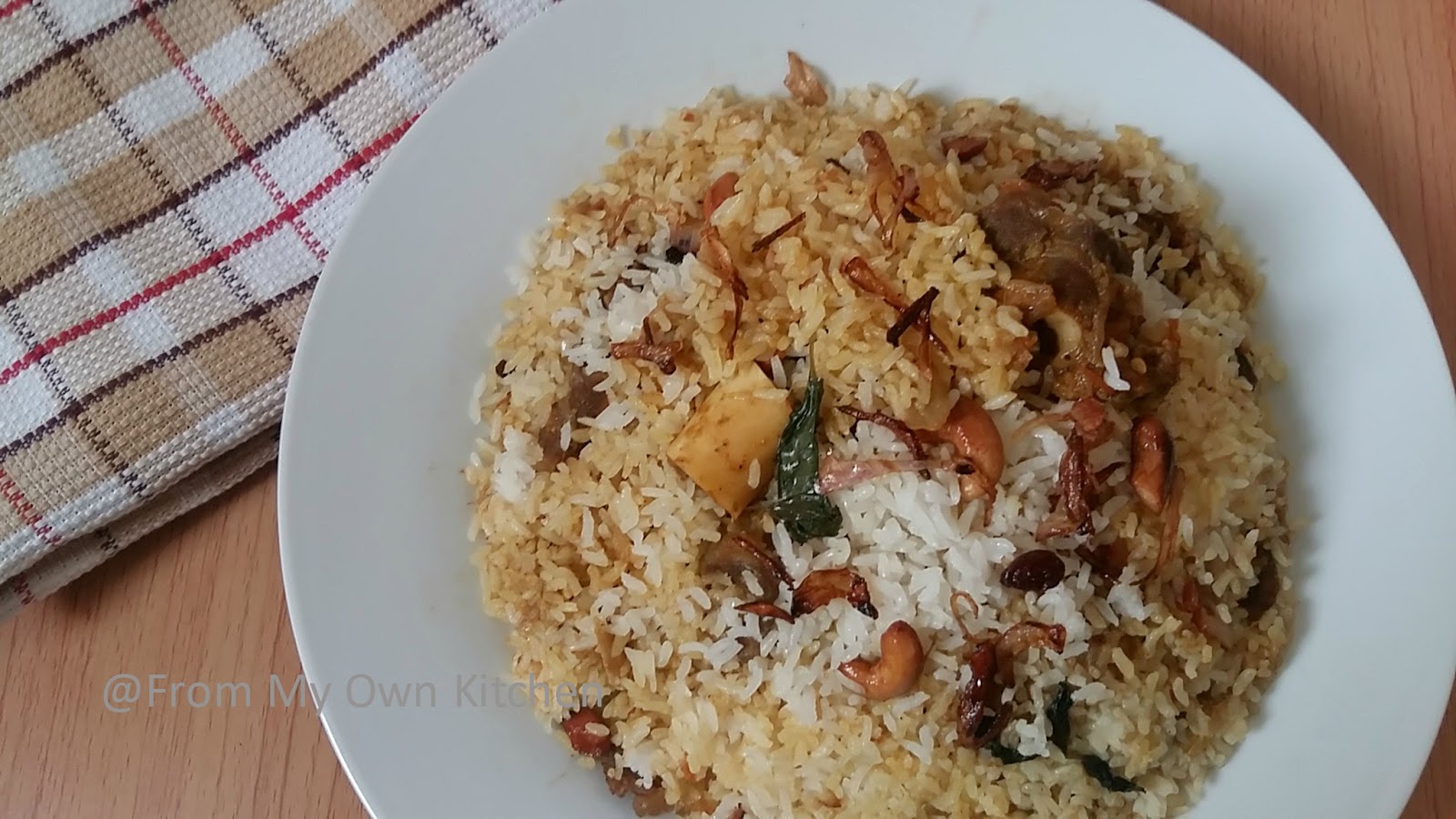 From My Own Kitchen Thalassery Mutton Biriyani