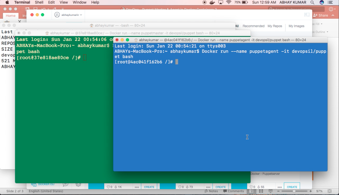 Solution Framework Continuous Deployment Puppet master & puppet