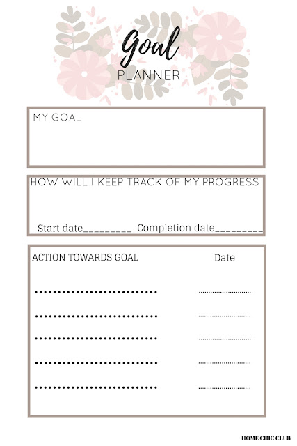 Free Planner Printable - Goal Planner Printable
