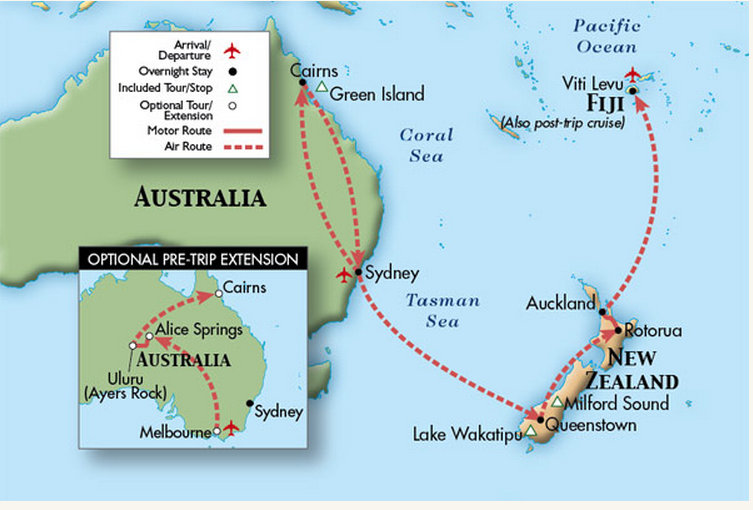 Australia, New Zealand & Fiji with Grand Circle Travel, Many trips in One