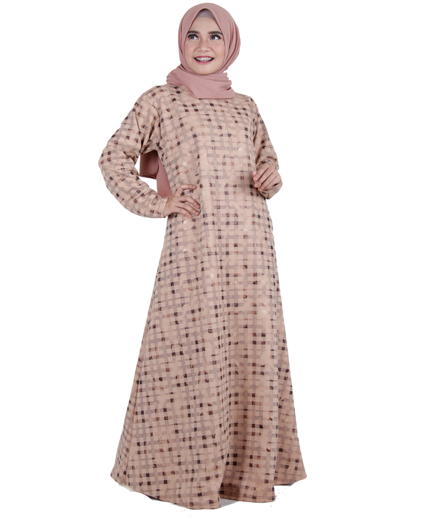 Gambar Model Gamis Orang Gemuk Pendek