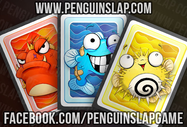 Penguin SLAP! game fish card backs