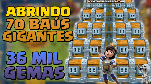 Gastando 34 MIL GEMAS (70 Baús Gigantes)