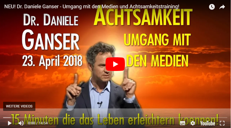 VIDEO: NEU! Dr. Daniele Ganser - Umgang mit den Medien und