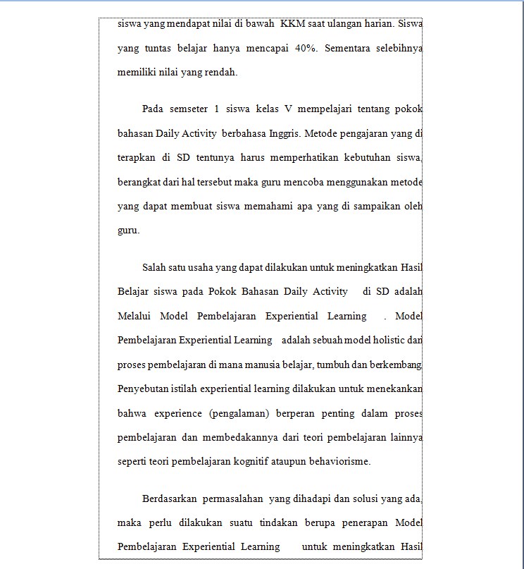 contoh pembuatan PTK │ penelitian tindakan kelas │ 5 SD