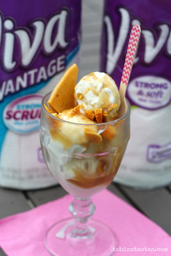 Tobins' Tastes Homemade Caramel Ice Cream Topping With Candy