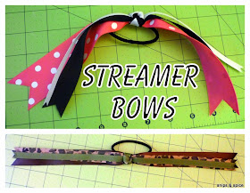 Tutorial for making a streamer bow for hair.