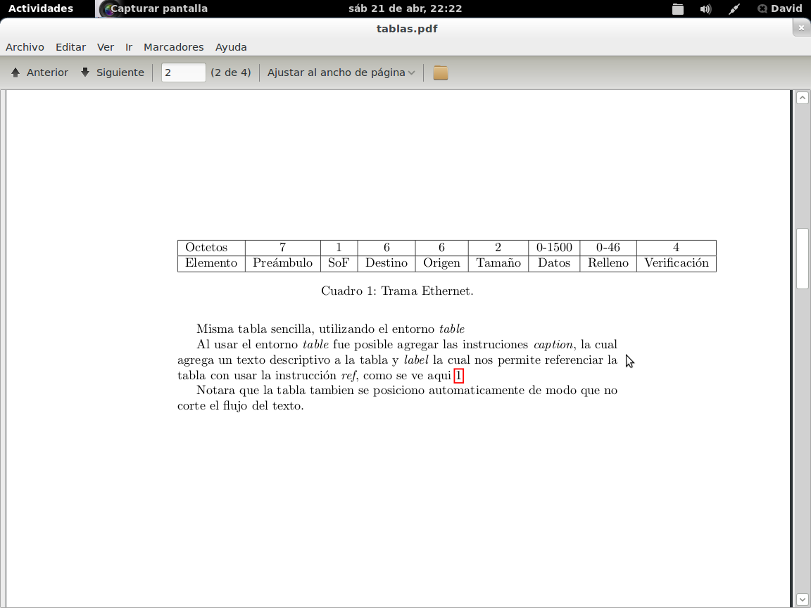 Tiburón de alambre Tablas en LaTeX
