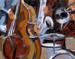jazz abstract painting instruments paintings hurd debra artist artists contemporary sold paint canvas oil artwork dailypainters texas commissions welcome painters