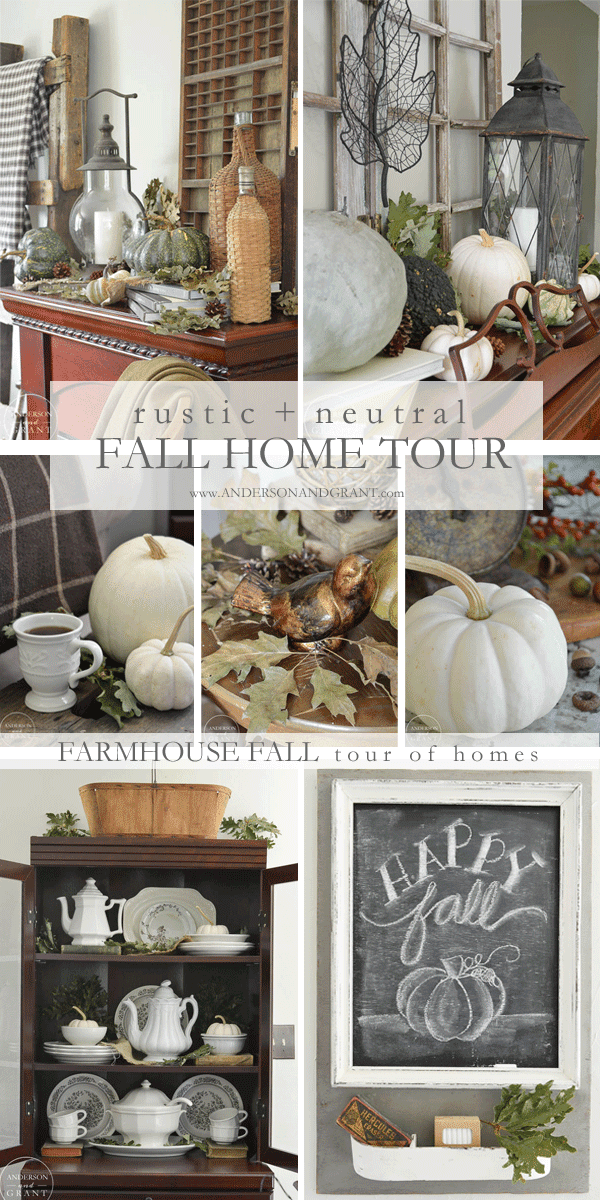 Check out this beautiful rustic and neutral fall home tour from anderson and grant.