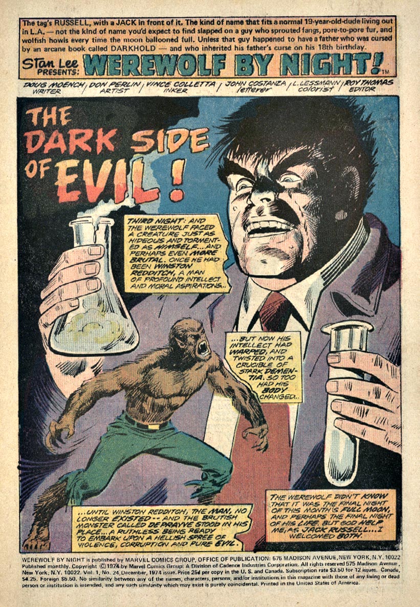 Werewolf by Night (1972) issue 24 - Page 2
