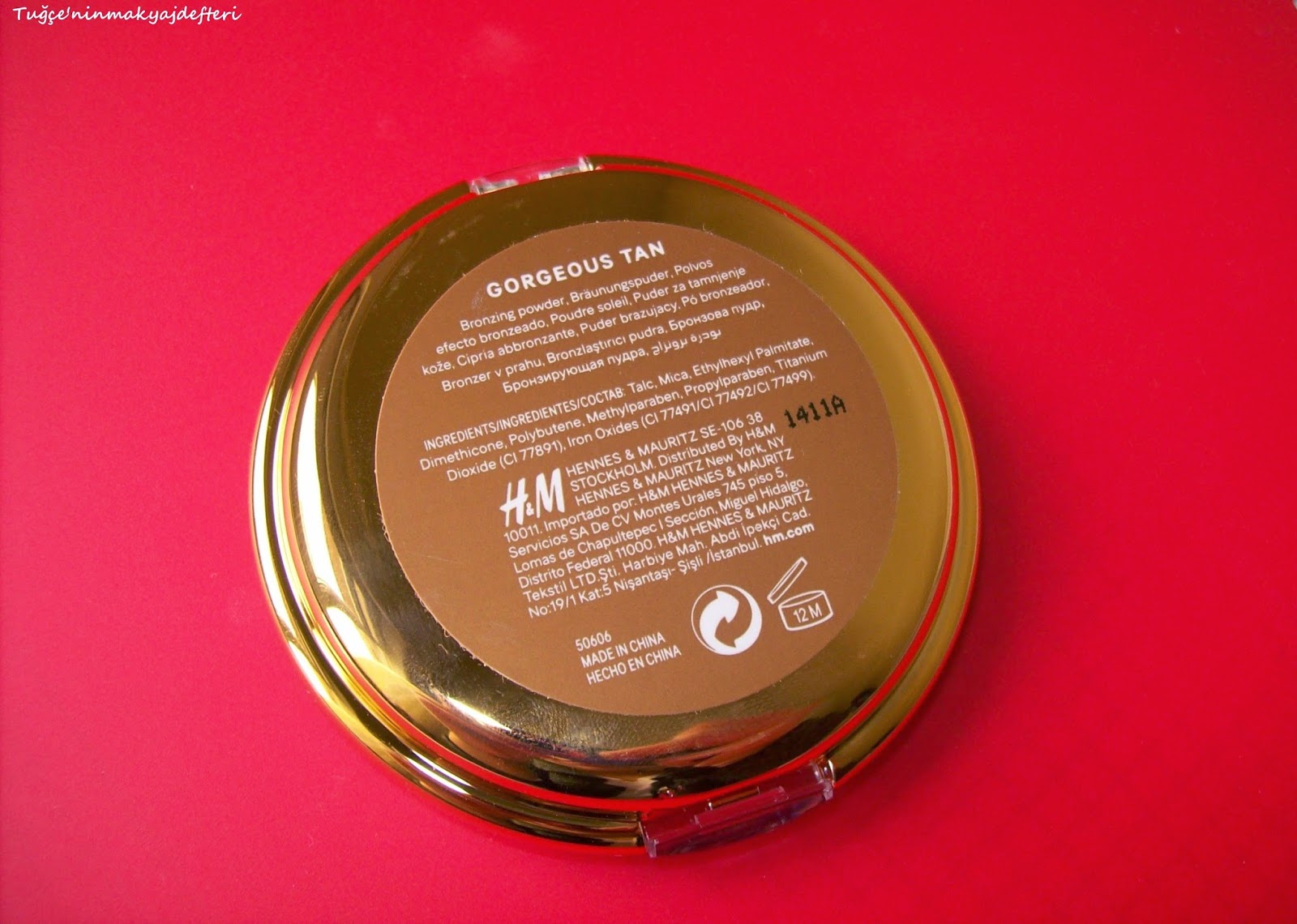 Tuğçe'nin Makyaj Defteri ) H&M Bronzing Powder / tan
