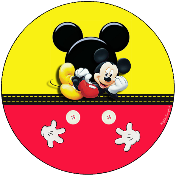 Mickey in Yellow and Red Free Printable Party Kit. Oh My