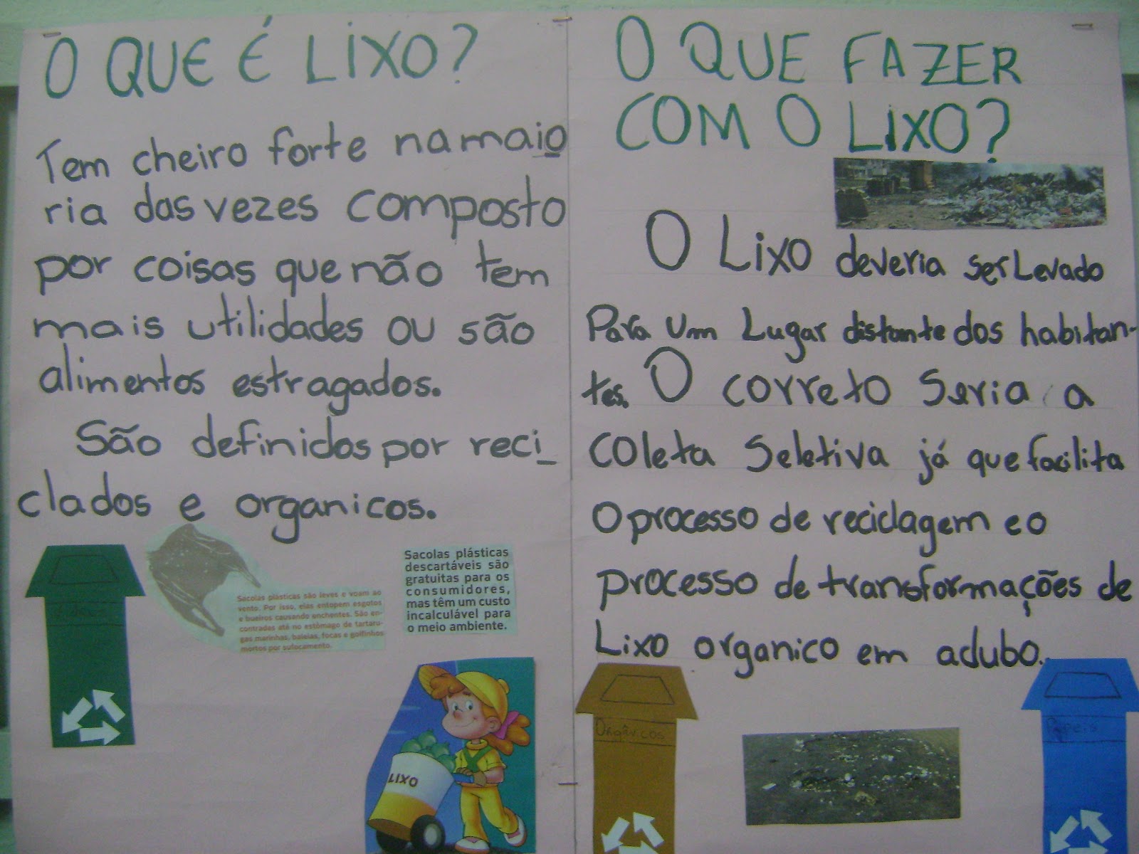 PIBID - Química: Elaboração de cartazes sobre lixo pelos alunos Escola ...