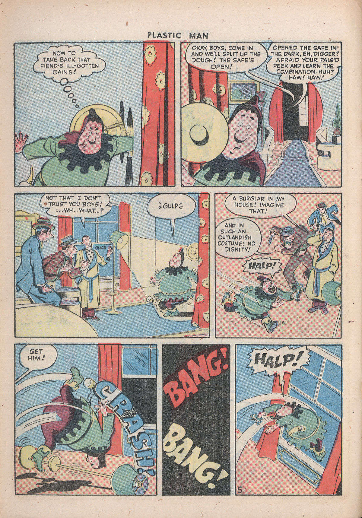 Read online Plastic Man (1943) comic -  Issue #5 - 30