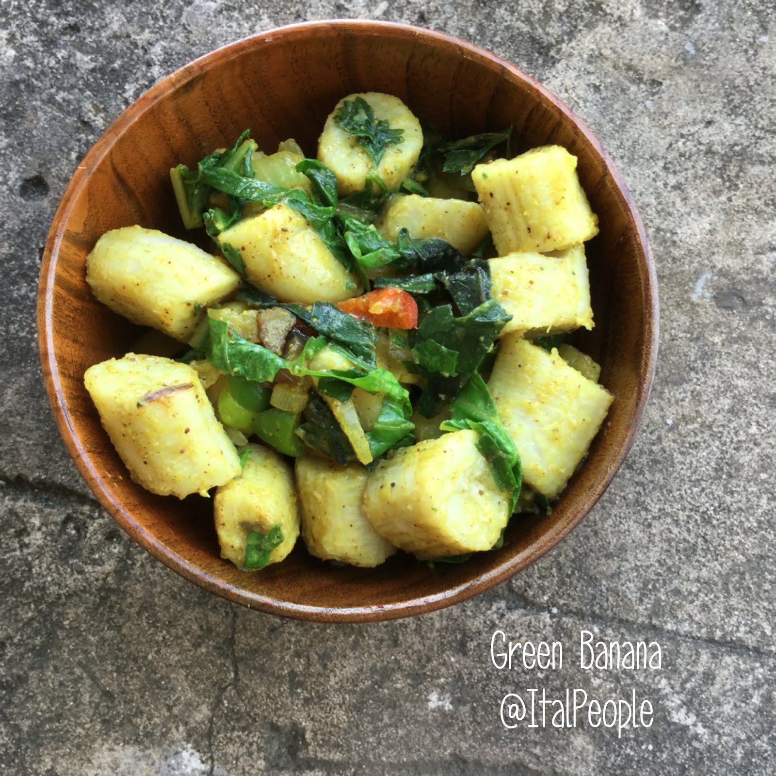 Ital People Green Banana Stir Fry Side Dish