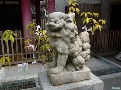 神津神社十三戎神社狛犬 神津神社十三戎神社狛犬