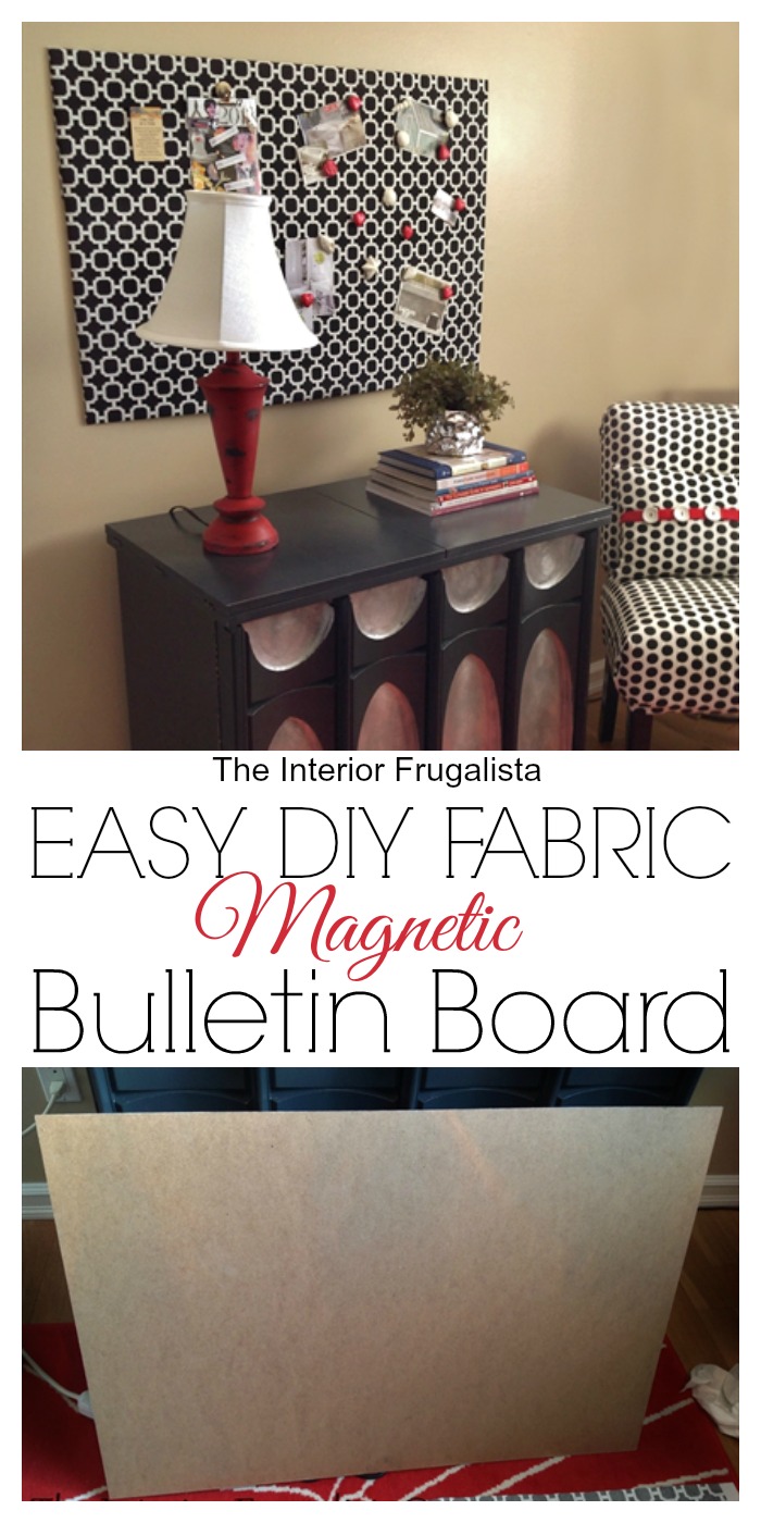Easy Diy Fabric Magnetic Bulletin Board Interior Frugalista Easy Diy Fabric Magnetic Bulletin Board Interior Frugalista