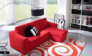 Salas con Sofás Color Rojo - Colores en Casa