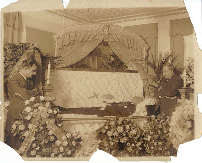 my great great grandfather Antonio Luigi Saviano in his coffin