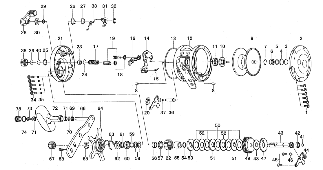 daiwa saltiga Z30 schematics | most complete fishing reels schematics