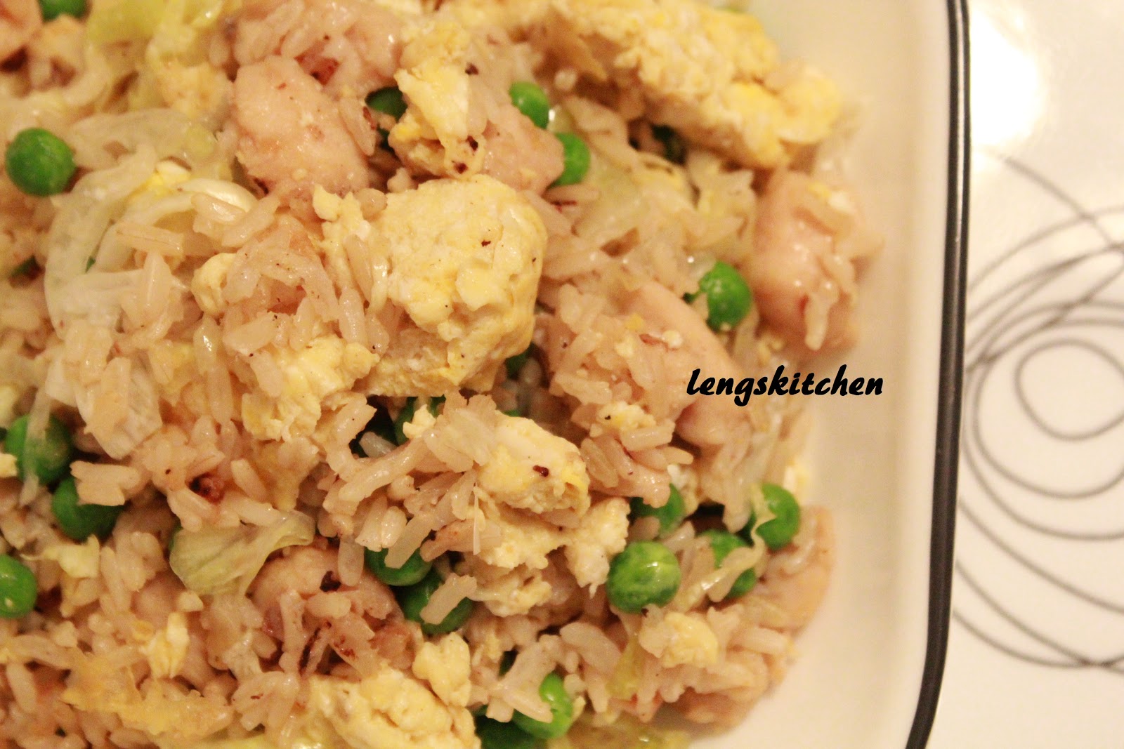 Kitchen Chaos Fried Rice with Salted Fish and Chicken 鹹魚雞粒炒飯