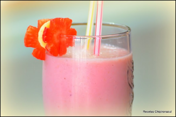 Batido de fresas y plátano - Thermomix