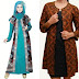 Model Baju Gamis Batik Kombinasi Blazer