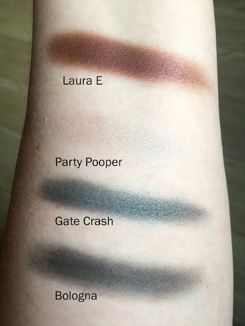 W7 Cosmetics In The Night Palette Swatches