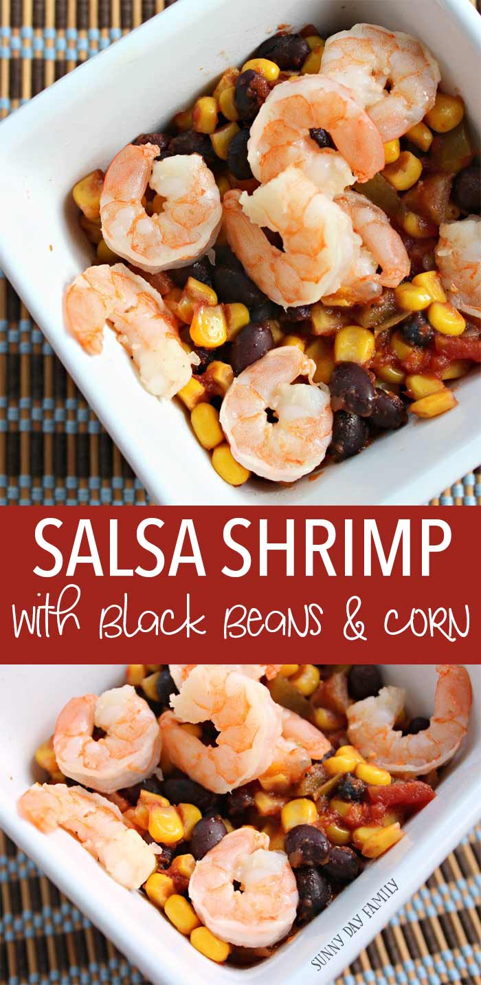 A super easy summer meal right from the crock pot! Spicy salsa, beans, and corn mix with sauteed shrimp for an easy weeknight dinner. So simple and so good! You've got to try it. A super easy summer meal right from the crock pot! Spicy salsa, beans, and corn mix with sauteed shrimp for an easy weeknight dinner. So simple and so good! You've got to try it.