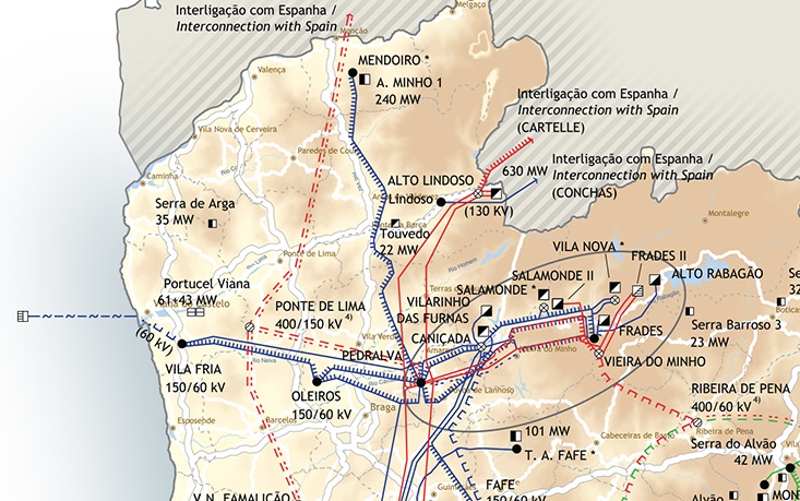Vila de Ruivães: Rede Nacional de Transporte de Electricidade 2016
