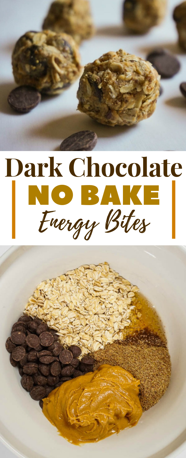 DARK CHOCOLATE NO BAKE ENERGY BITES #healthy #breakfast