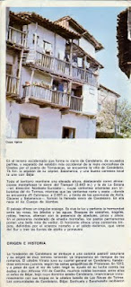 Folleto turistico de Candelario Salamanca del año 1970-1