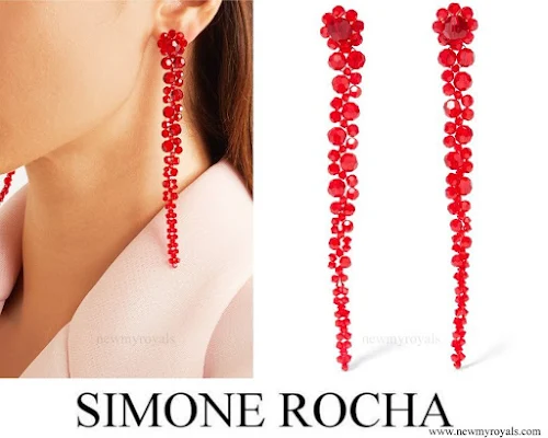 Kate Middleton Jewelry SIMONE ROCHA Crystal Earrings