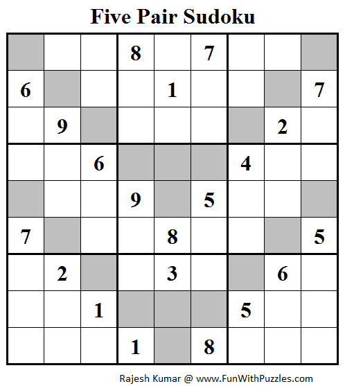 Five Pair Sudoku Puzzle (Daily Sudoku League #115)