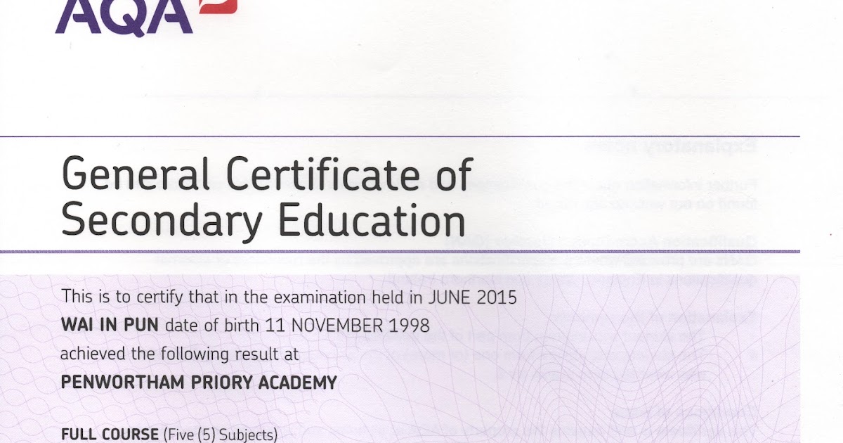1302960803: GCSE English Language and Maths certificates