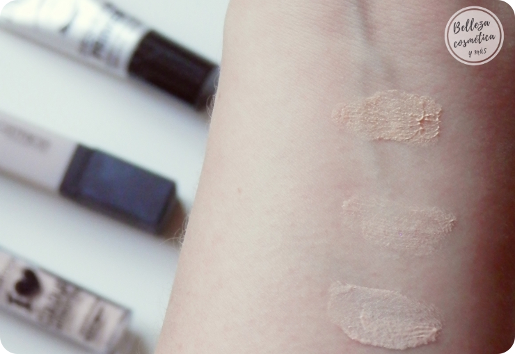 swatches prebase sombras comparativa