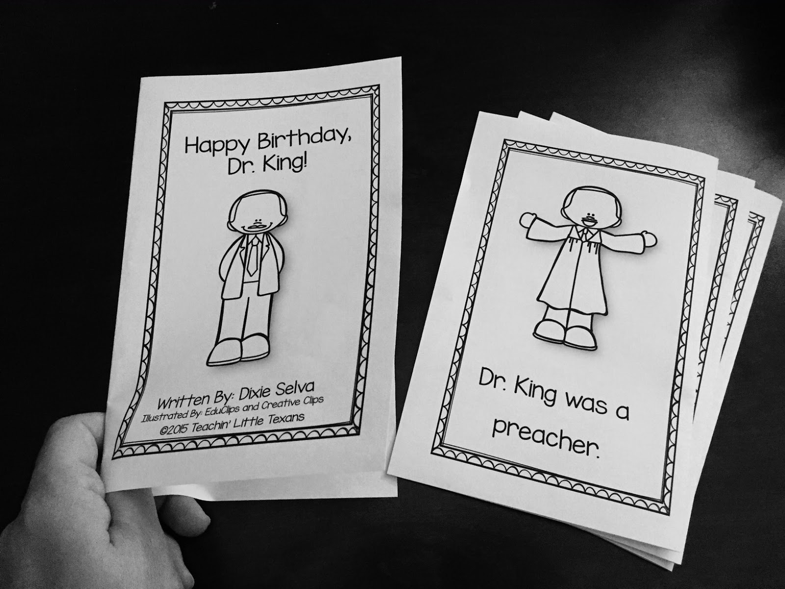 Teachin' Little Texans: MLK Emergent Reader Printable {Free!}