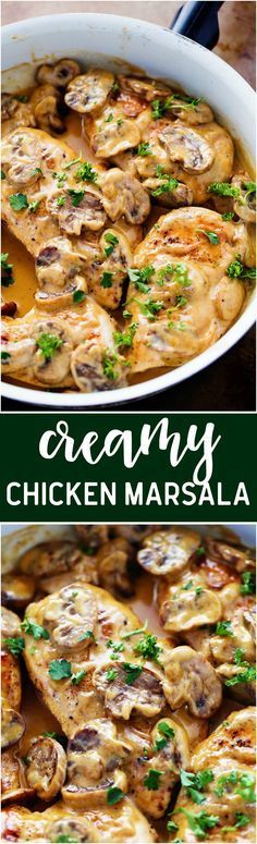 Creamy Chicken Marsala - Foodandcake123