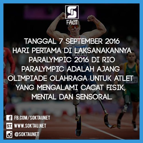 Hari Pertama Paralimpiade 2016 Di Rio, Indonesia Mengirimkan 9 Atlet
