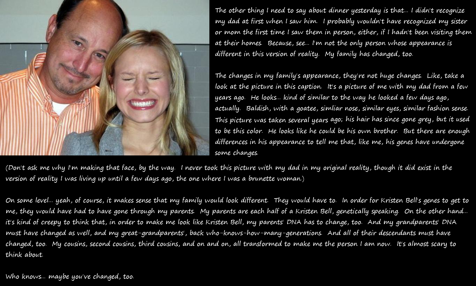 Swapgirl's Captions: Diary - Birthday Dinner