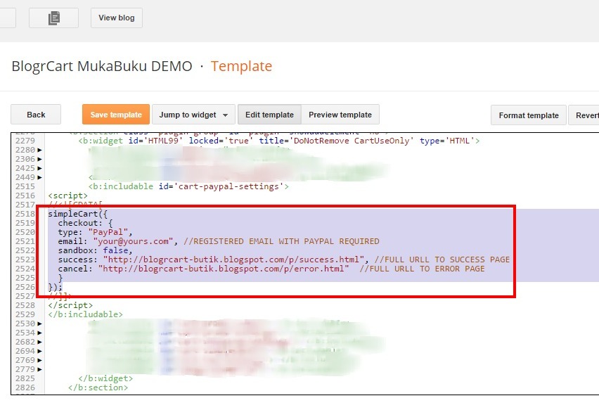 Blogrcart Mukabuku Blogger E Commerce Template Facebook