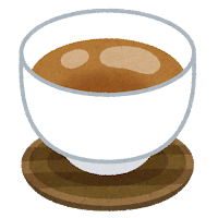  お茶のイラスト「茶色」