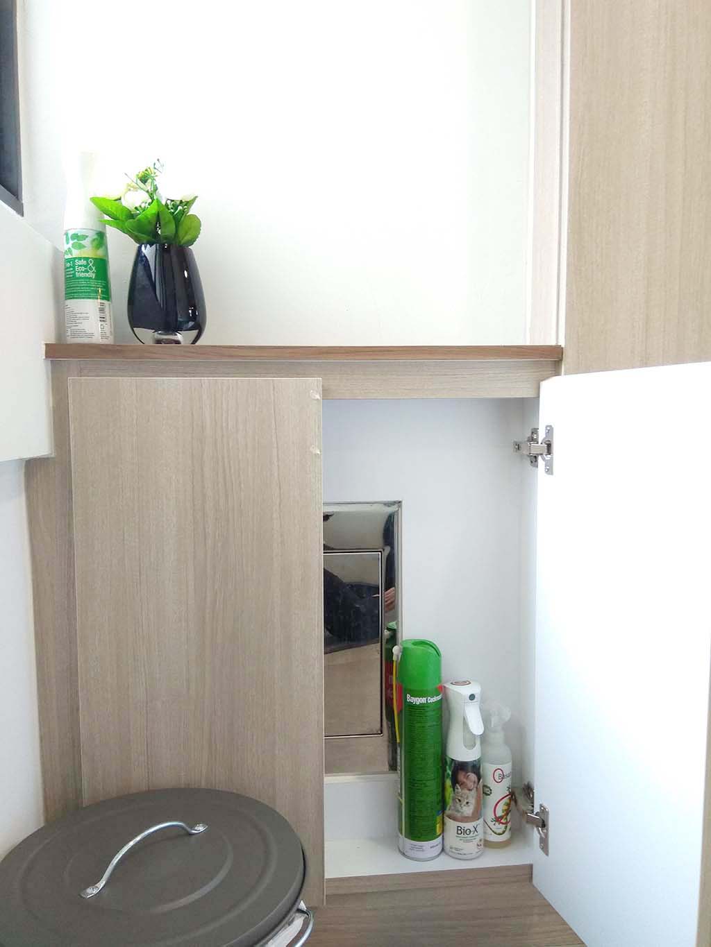 butterpaperstudio Reno721B Covering up the rubbish chute