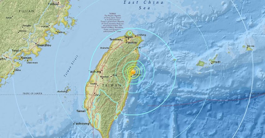 TERREMOTO EN TAIWAN - CHINA de magnitud 6,1 - Alerta de Tsunami (Hoy Domingo 4 Febrero 2018) Sismo Temblor EPICENTRO - Hualian - USGS TERREMOTO EN TAIWAN - CHINA de magnitud 6,1 - Alerta de Tsunami (Hoy Domingo 4 Febrero 2018) Sismo Temblor EPICENTRO - Hualian - USGS