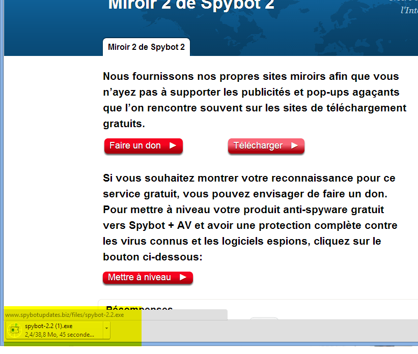 TÉLÉCHARGER SPYBOT EN LANGUE FRANCAISE