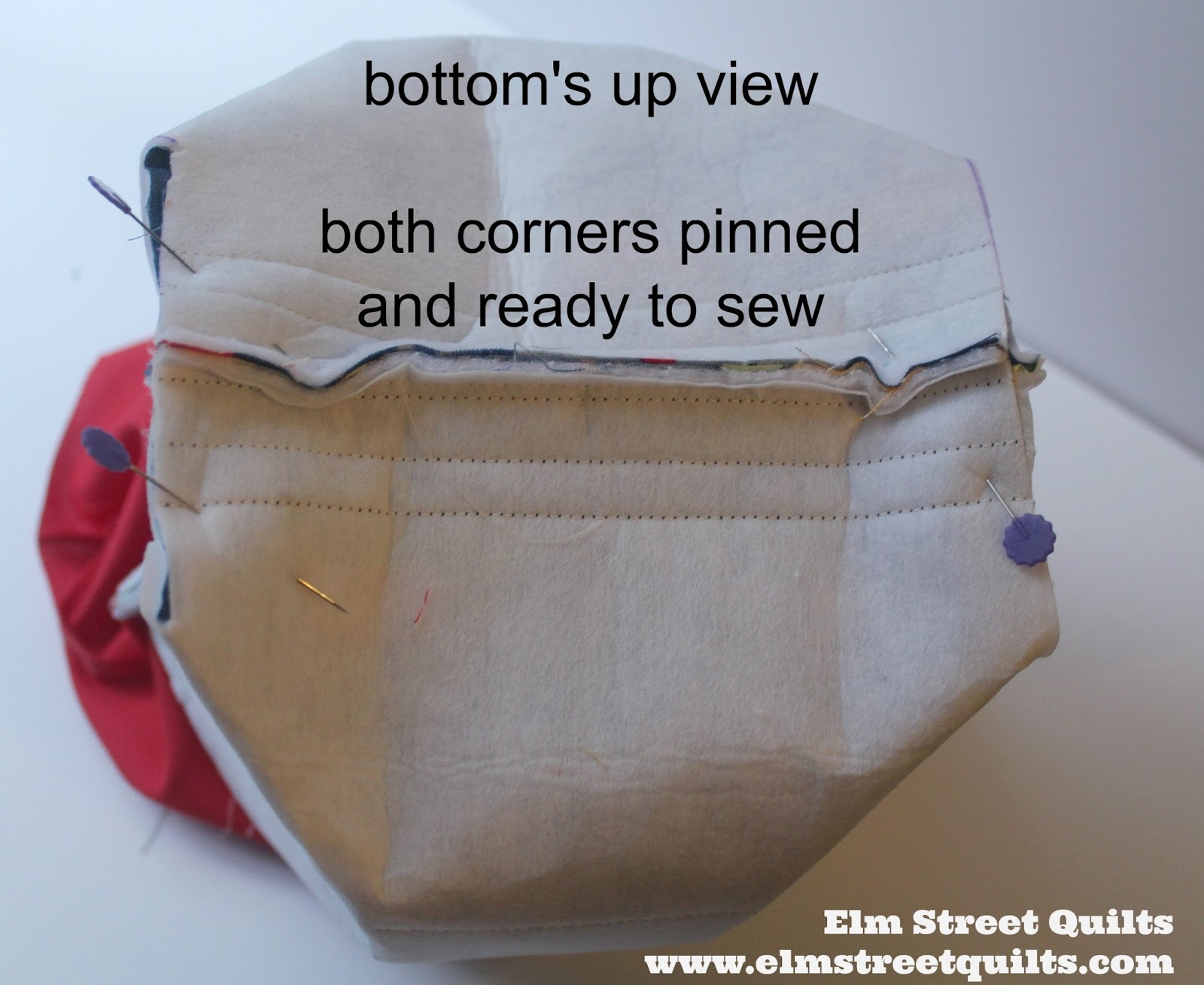 Bag It Boxing corners tutorial Elm Street Quilts