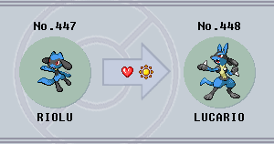 Riolu Evolution Chart